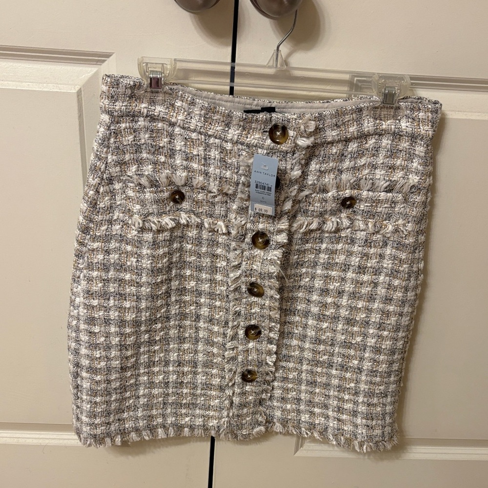 Ann Taylor Tweed Pencil Skirt